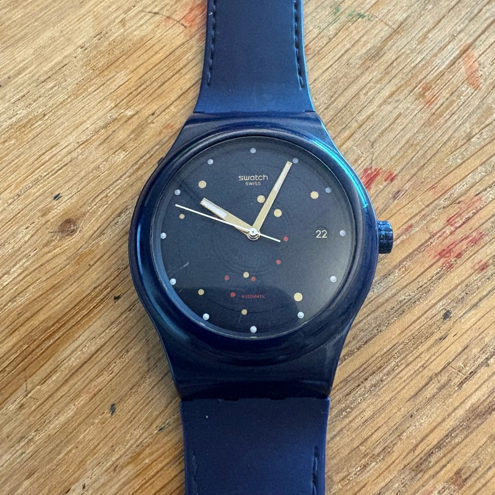 Automatic Swatch Blue Watch